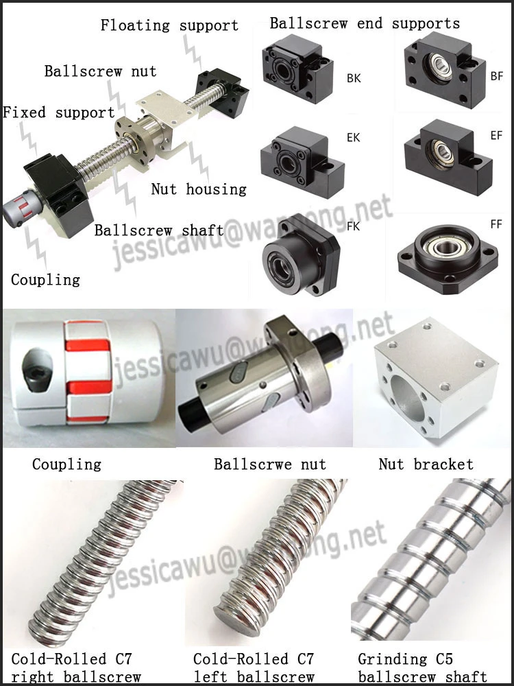 Tbi Motion Lead Screw Sfu5010 Ball Screw Set Assembly