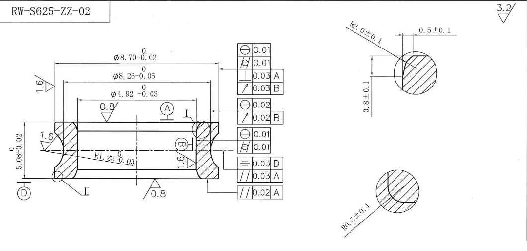 Stainless Steel Deep Groove Ball Rolling Auto Roller Bearings